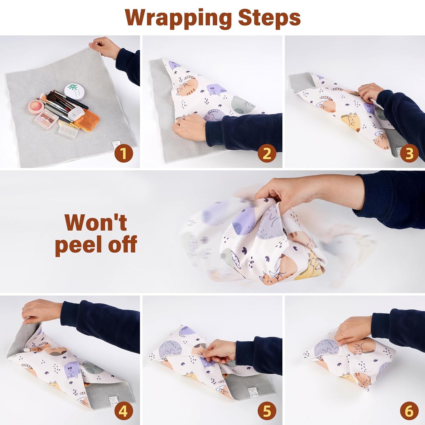 Self-Adhesive Magic Cloth for Makeup & Drawer Storage