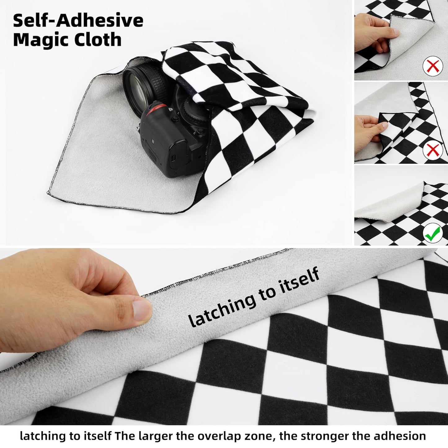Self-Adhesive Magic Cloth for Makeup & Drawer Storage