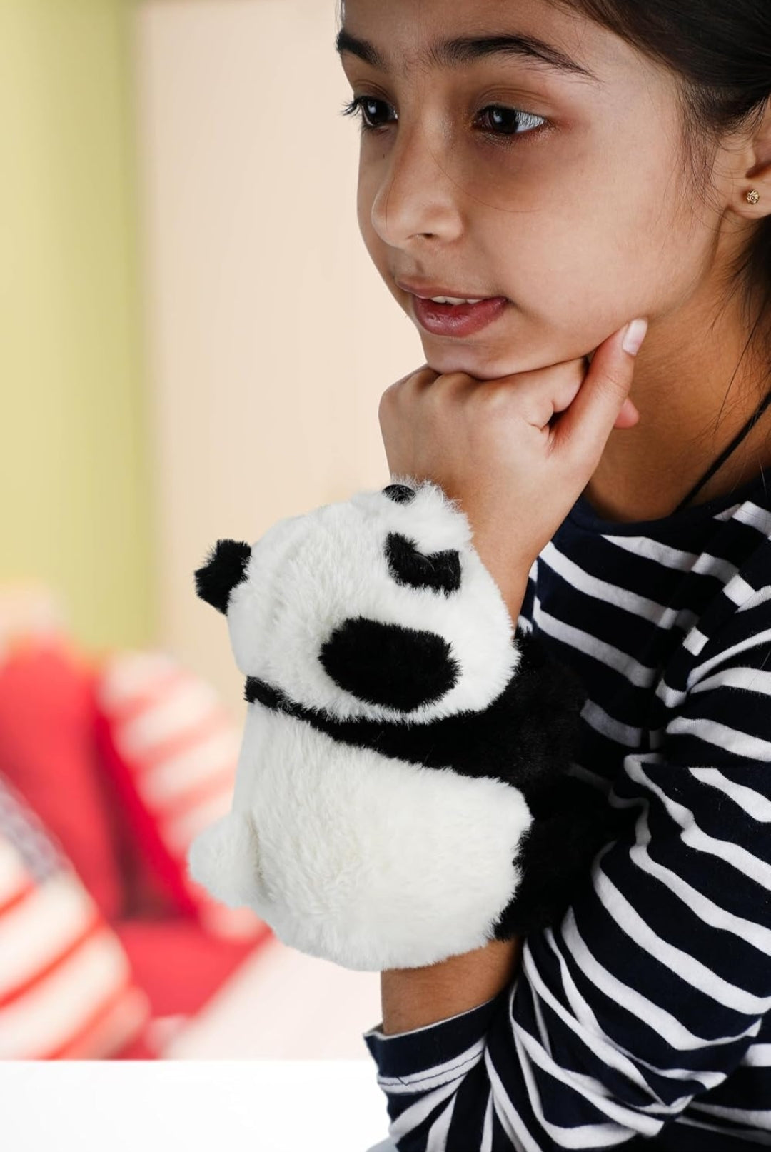Unisex  Stuffed Animal Slap Bracelets Plush Panda